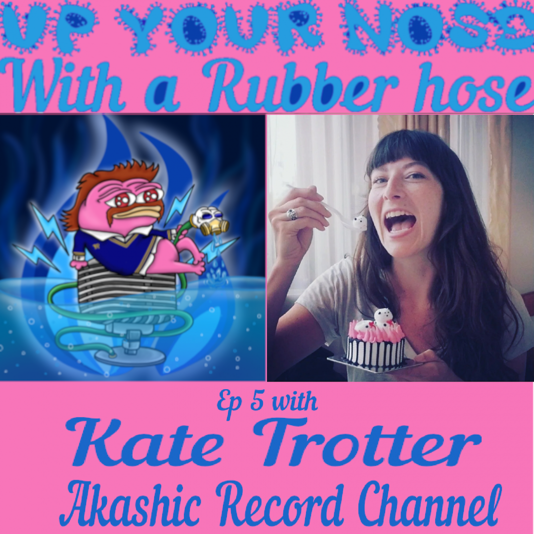Title card for episode 5 of the podcast featuring Kate Akashic Channel